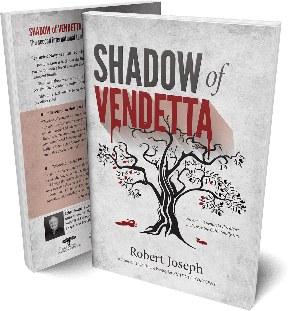 Shadow of Vendetta front and back cover spread